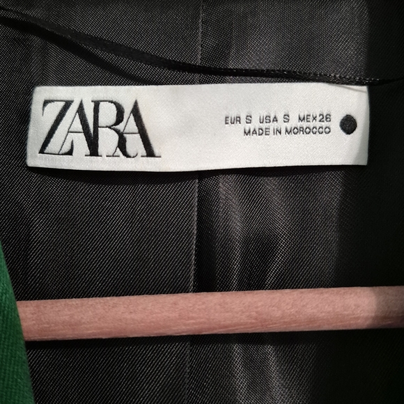 Zara NWOT Emerald Green Blazer Jacket - Picture 4 of 16